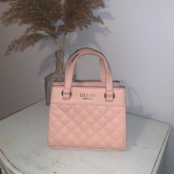 Pink Guess Mini Crossbody Purse - Picture 2 of 14
